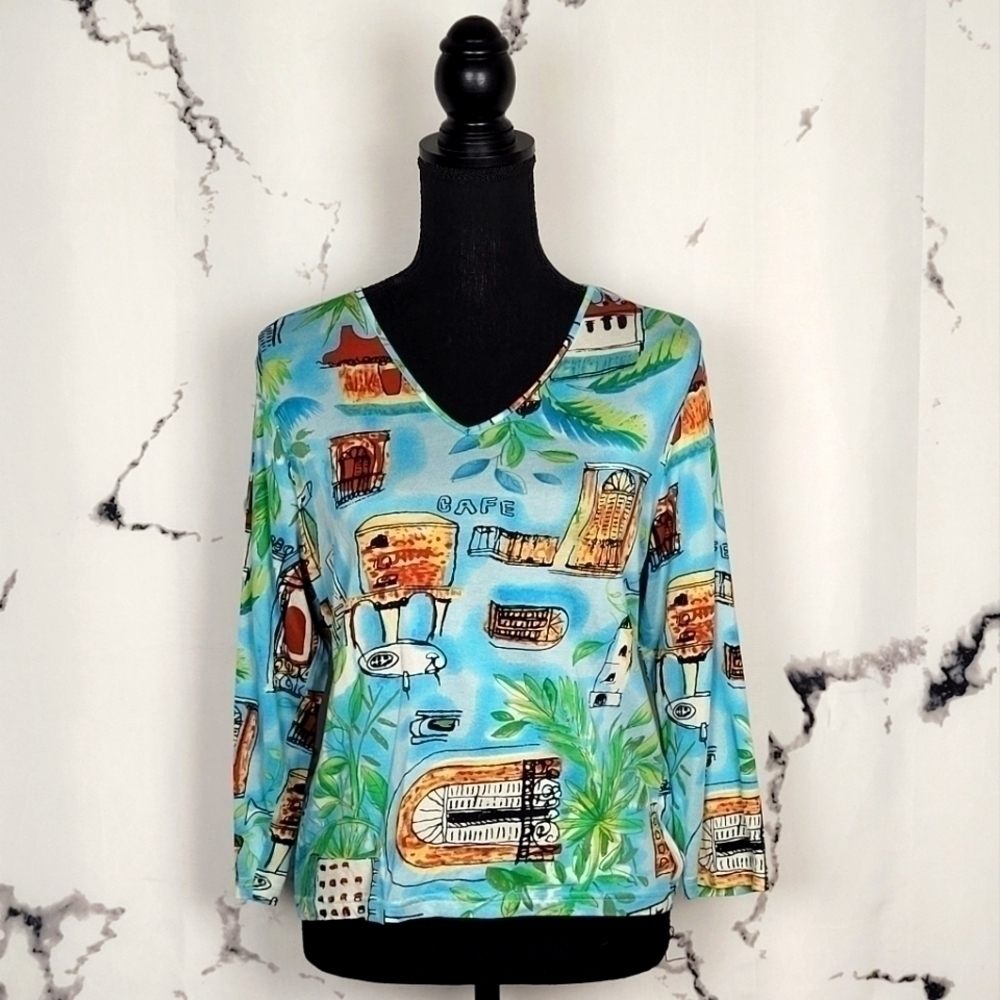 Dolcetti 3/4 Sleeve Silk Blouse